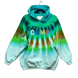 Camp High Tie Dye Hoodie Sweatshirt Unisex Adult Medium Activewear Comfort